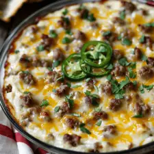 Sausage Jalapeño Popper Dip