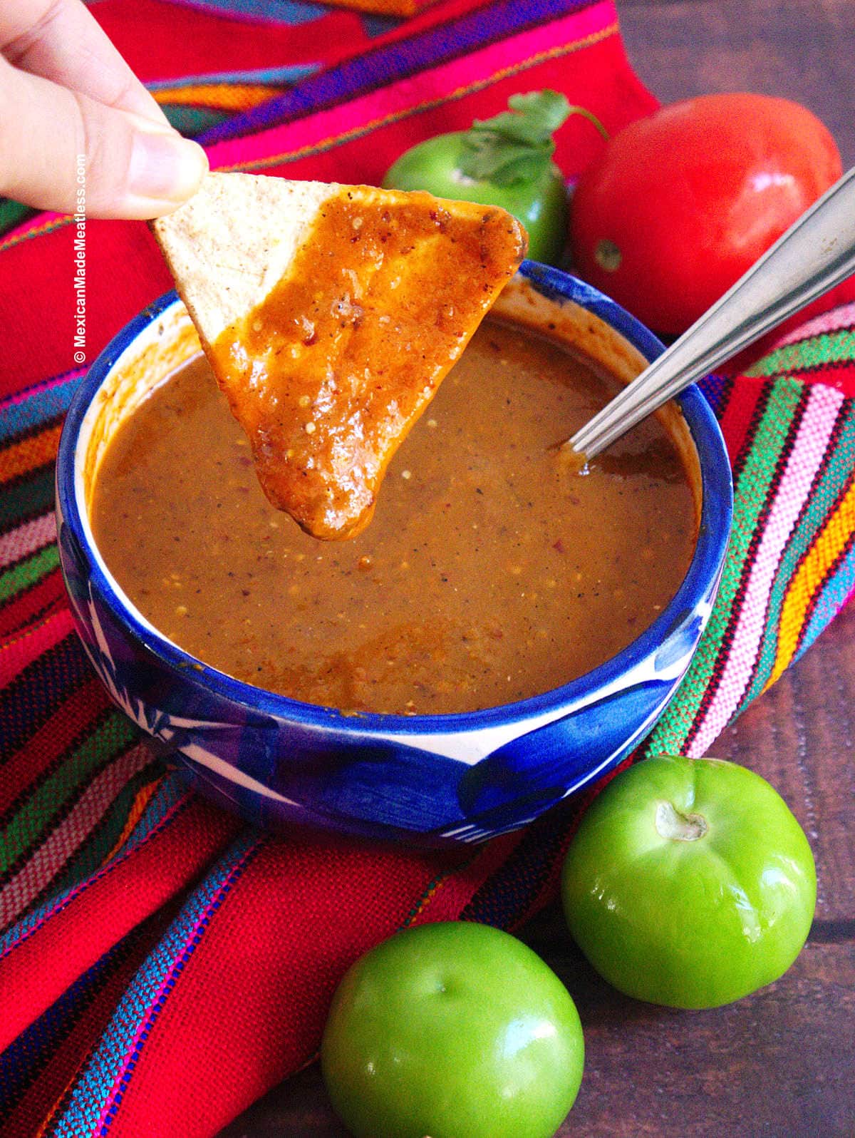 BEST Salsa Taquera Recipe (Taqueria Style Salsa Roja)