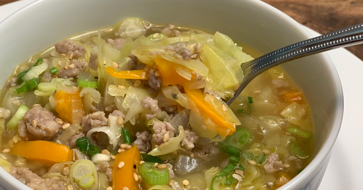 Keto Egg Roll Soup